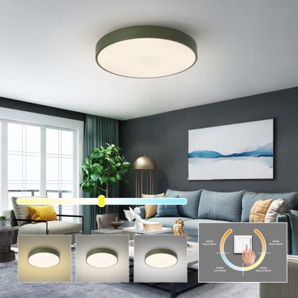 Brilagi - stropna LED svetilka POOL LED/60W/230V 3000/4000/6000K premer 50 cm zelena