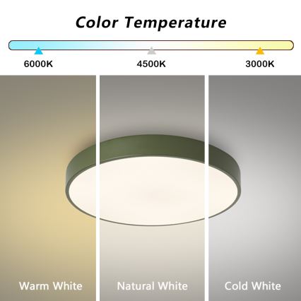 Brilagi - stropna LED svetilka POOL LED/60W/230V 3000/4000/6000K premer 50 cm zelena