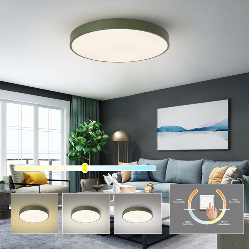 Brilagi - LED stropna svetilka POOL LED/60W/230V 3000/4000/6000K premer 60 cm zelena