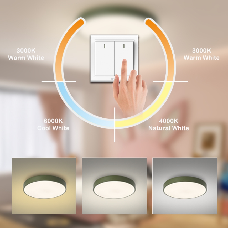 Brilagi - LED stropna svetilka POOL LED/60W/230V 3000/4000/6000K premer 60 cm zelena