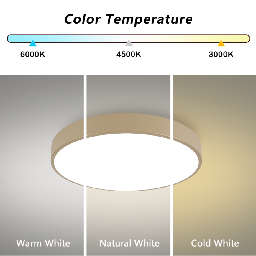 Brilagi - stropna LED svetilka POOL LED/60W/230V 3000/4000/6000K premer 60 cm bež