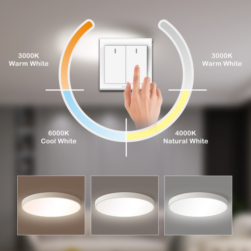Brilagi - LED stropna svetilka POOL LED/60W/230V 3000/4500/6000K 50 cm bela