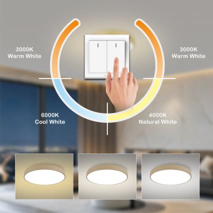 Brilagi - LED stropna svetilka POOL LED/60W/230V 3000/4500/6000K premer 60 cm bež