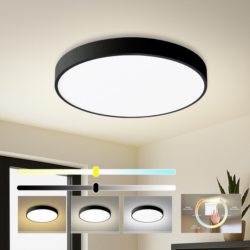 Brilagi - LED stropna svetilka POOL LED/60W/230V 3000/4500/6000K premer 60 cm črna