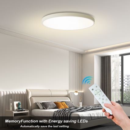 Brilagi - LED Stm. stropna svetilka POOL SMART LED/100W/230V 3000-6000K premer 80 cm Wi-Fi Tuya bela + daljinski upravljalnik