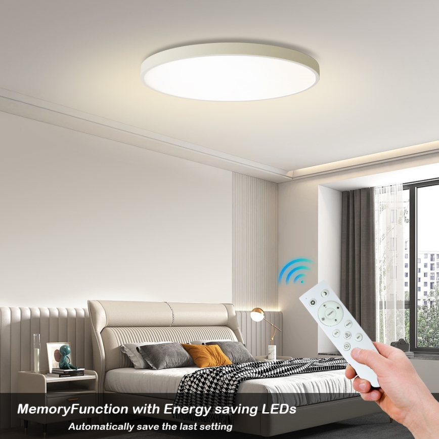 Brilagi - LED Stm. stropna svetilka POOL SMART LED/100W/230V 3000-6000K premer 80 cm Wi-Fi Tuya bela + daljinski upravljalnik