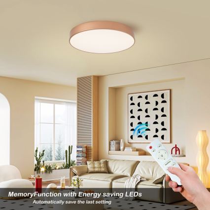Brilagi - LED zatemnljivo stropno svetilo POOL LED/60W/230V 3000-6000K premer 50 cm bronasto + daljinski upravljalnik
