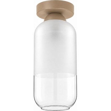BRILAGI - LED stropna svetilka RETRO GLASS 1xE27/60W/230V premer 14 cm bežna/bela