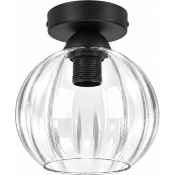 BRILAGI - LED Stropna svetilka RETRO GLASS 1xE27/60W/230V premer 18 cm črna/prozorna