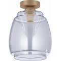 BRILAGI - LED stropna svetilka RETRO GLASS 1xE27/60W/230V premer 26 cm bežna/dimno siva