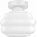 BRILAGI - LED stropna svetilka RETRO GLASS 1xE27/60W/230V Ø 20 cm bela/bela