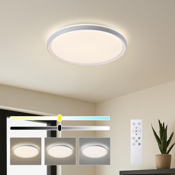 Brilagi - LED stropna svetilka RIVO 72W/230V, z možnostjo zatemnitve, 3000–6000K, bela, premer 50 cm + daljinski upravljalnik