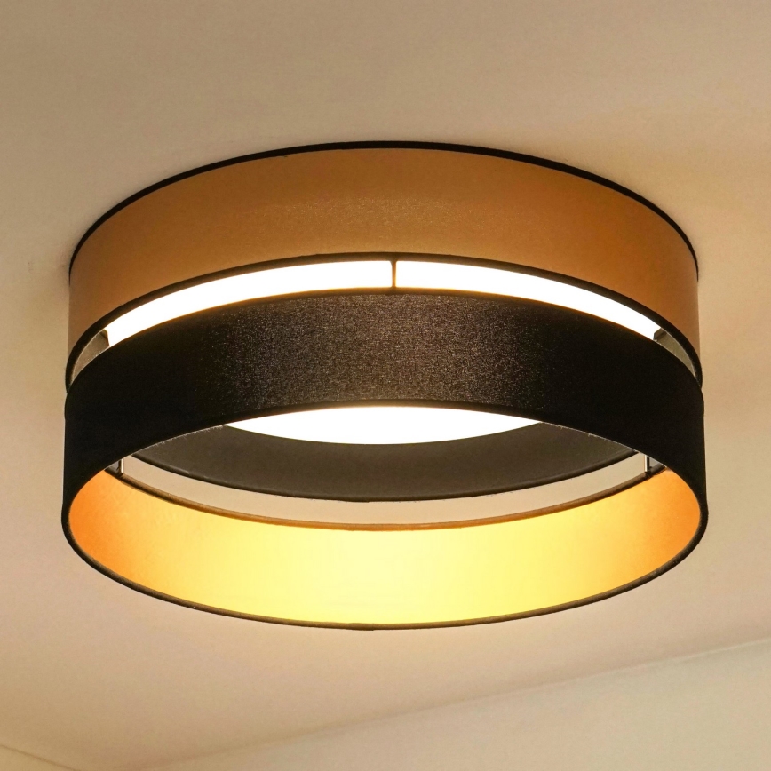 Brilagi - LED Stropna svetilka ROYAL LED/24W/230V pr. 45 cm črna/zlata