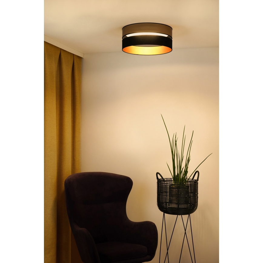 Brilagi - LED Stropna svetilka ROYAL LED/24W/230V pr. 45 cm črna/zlata