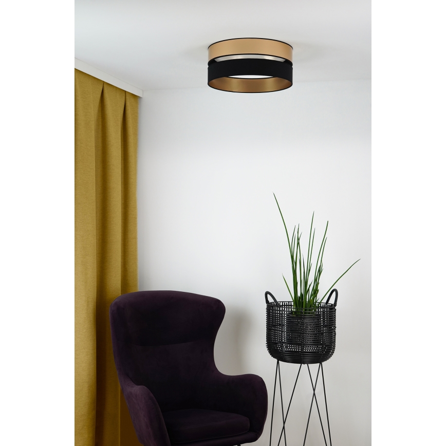 Brilagi - LED Stropna svetilka ROYAL LED/24W/230V pr. 45 cm črna/zlata