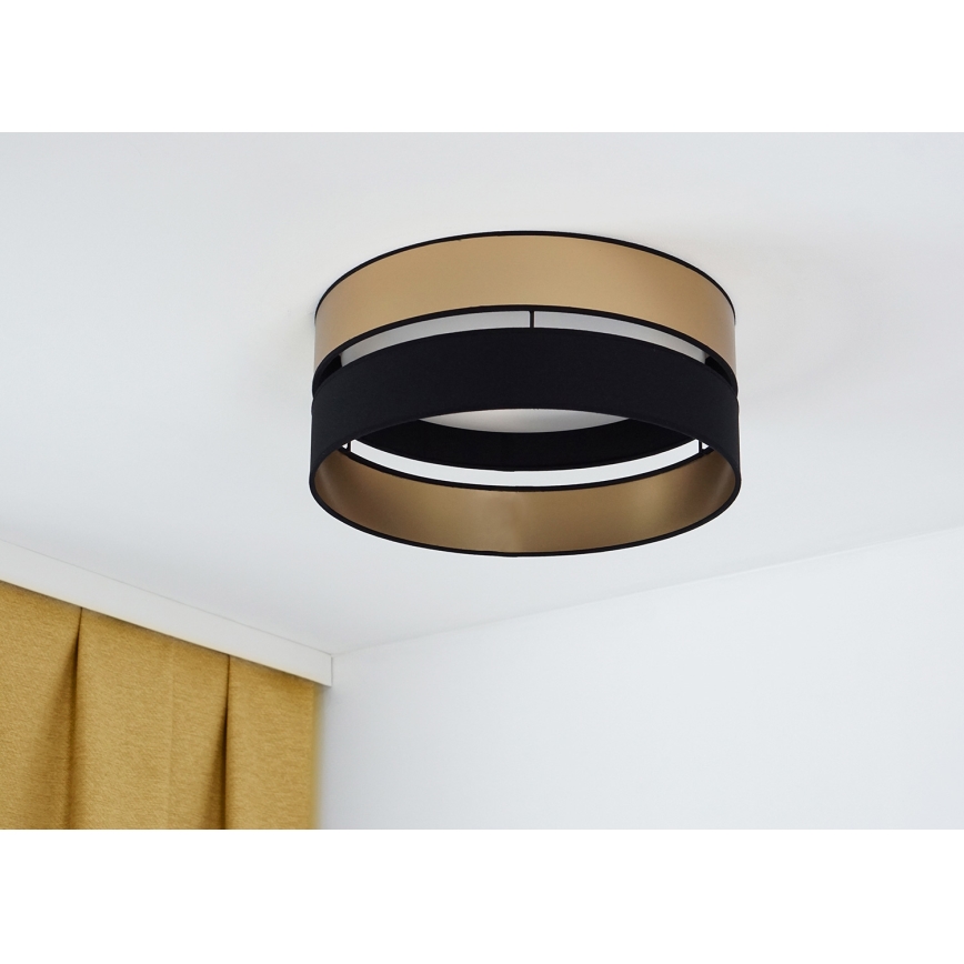 Brilagi - LED Stropna svetilka ROYAL LED/24W/230V pr. 45 cm črna/zlata