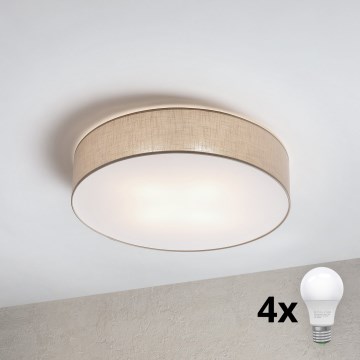 Brilagi - LED stropna svetilka SIRIJA 4xE27/15W/230V premer 60 cm bež
