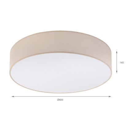 Brilagi - LED stropna svetilka SIRIJA 4xE27/15W/230V premer 60 cm bež