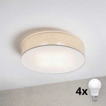 Brilagi - LED stropna svetilka SIRIJA 4xE27/15W/230V, premer 60 cm, kremna