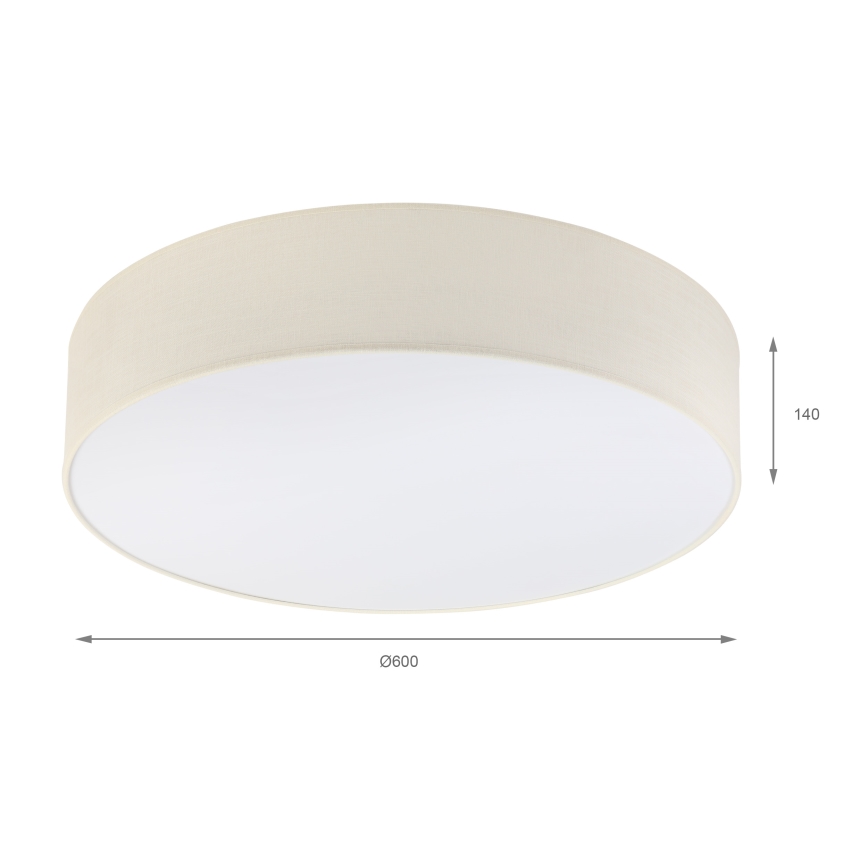 Brilagi - LED stropna svetilka SIRIJA 4xE27/15W/230V, premer 60 cm, kremna