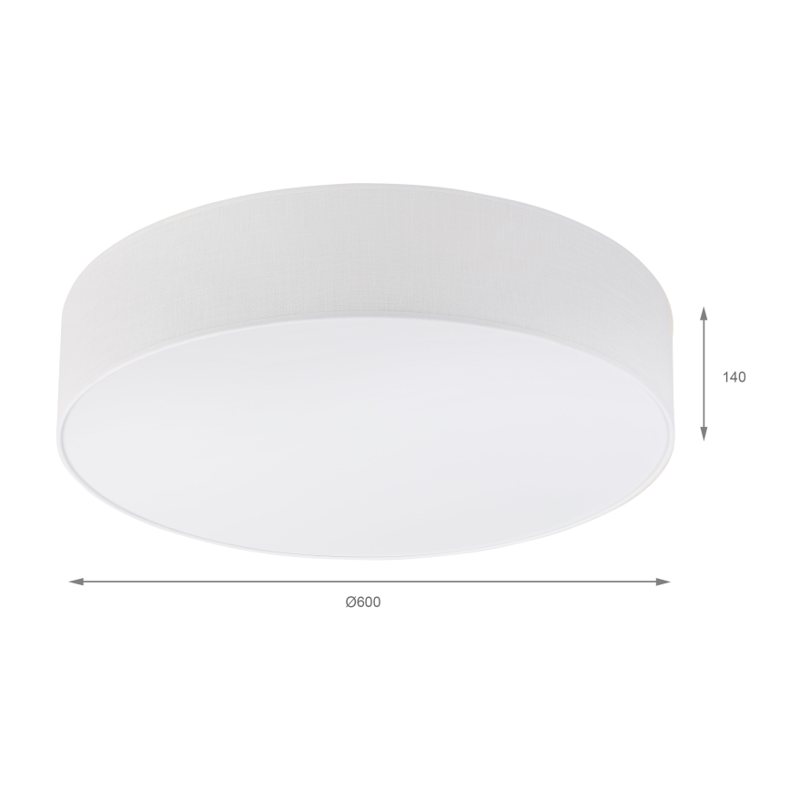 Brilagi - LED stropna svetilka SIRIJA 4xE27/60W/230V, premer 60 cm, bela