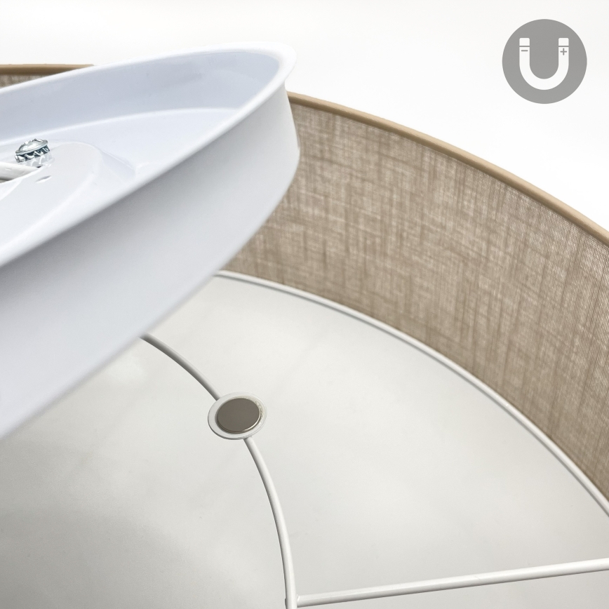 Brilagi - LED stropna svetilka SIRIJA 4xE27/60W/230V, premer 60 cm, bež