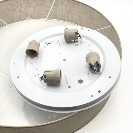 Brilagi - LED stropna svetilka SIRIJA 4xE27/60W/230V, premer 60 cm, bež