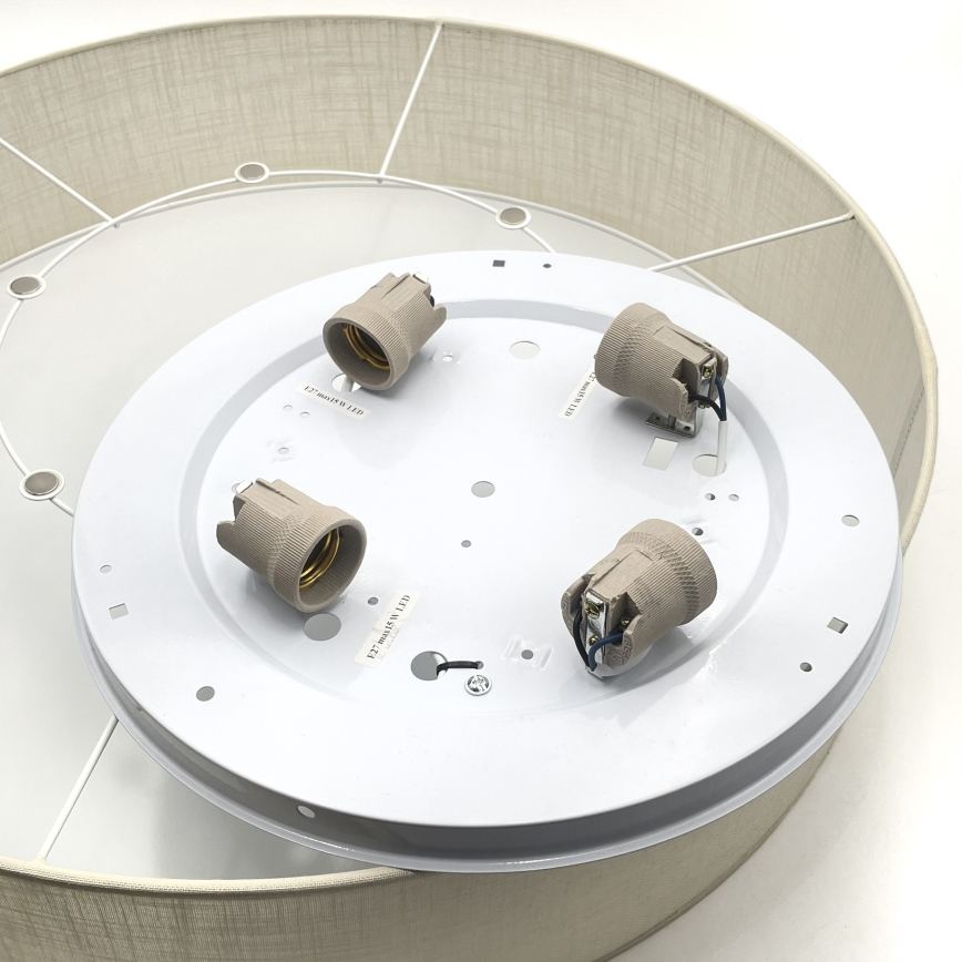 Brilagi - LED stropna svetilka SIRIJA 4xE27/60W/230V, premer 60 cm, kremna