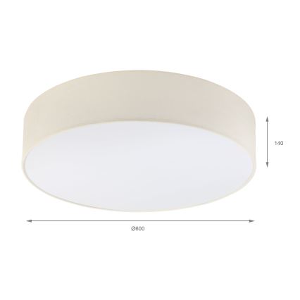 Brilagi - LED stropna svetilka SIRIJA 4xE27/60W/230V, premer 60 cm, kremna