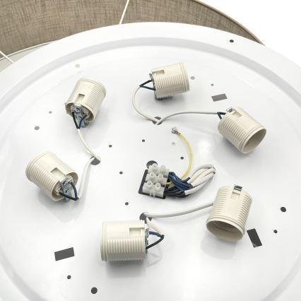 Brilagi - LED stropna svetilka SIRIJA 6xE27/60W/230V premer 80 cm bež