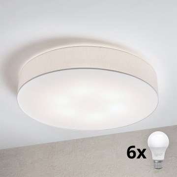 Brilagi - LED stropna svetilka SIRIJA 6xE27/60W/230V, Ø 80 cm, bela