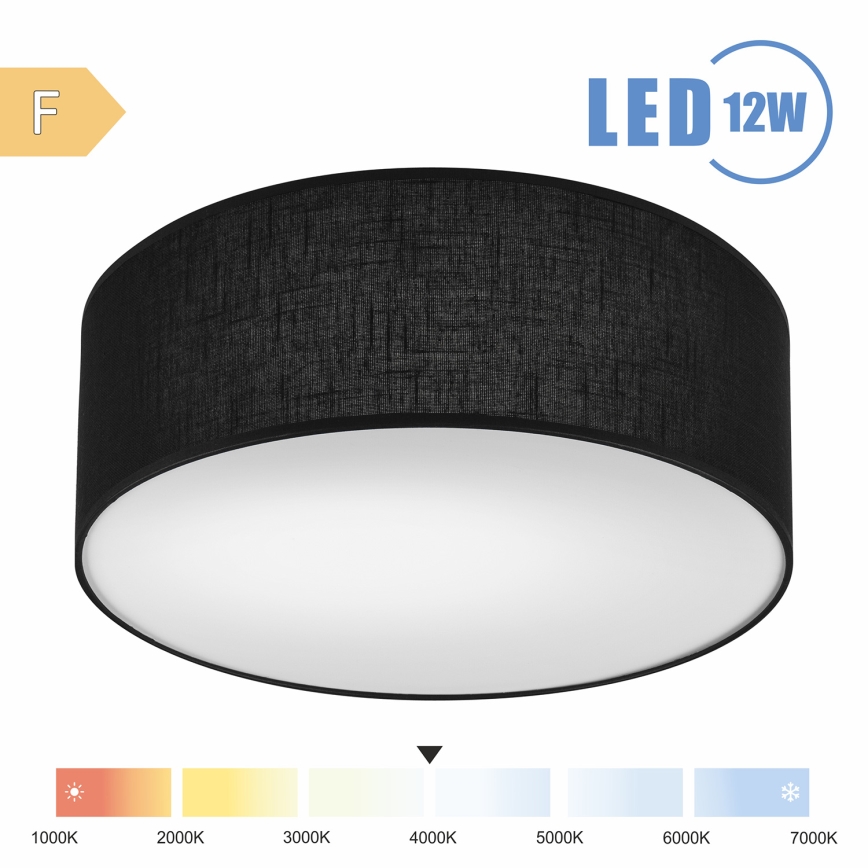 Brilagi - LED Stropna svetilka SIRIJA LED/12W/230V pr. 35 cm črna