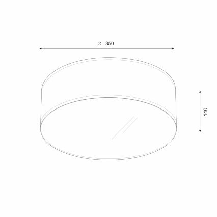 Brilagi - LED Stropna svetilka SIRIJA LED/12W/230V pr. 35 cm krem barva