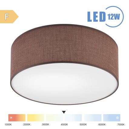 Brilagi - LED Stropna svetilka SIRIJA LED/12W/230V pr. 35 cm rjava