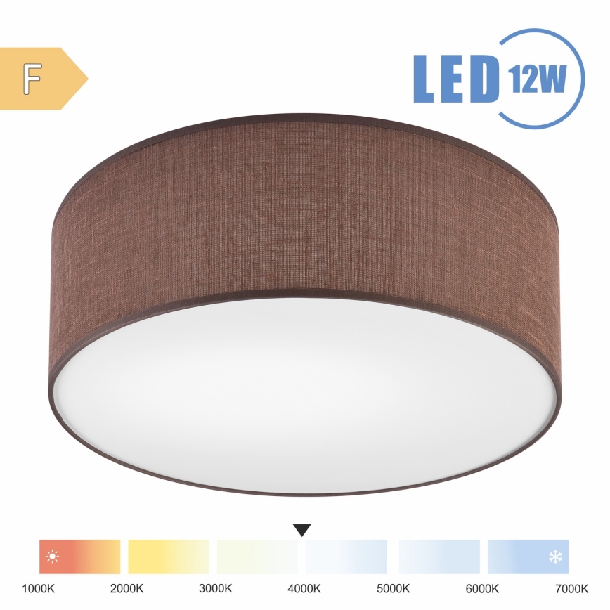 Brilagi - LED Stropna svetilka SIRIJA LED/12W/230V pr. 35 cm rjava