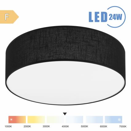 Brilagi - LED Stropna svetilka SIRIJA LED/24W/230V pr. 45 cm črna