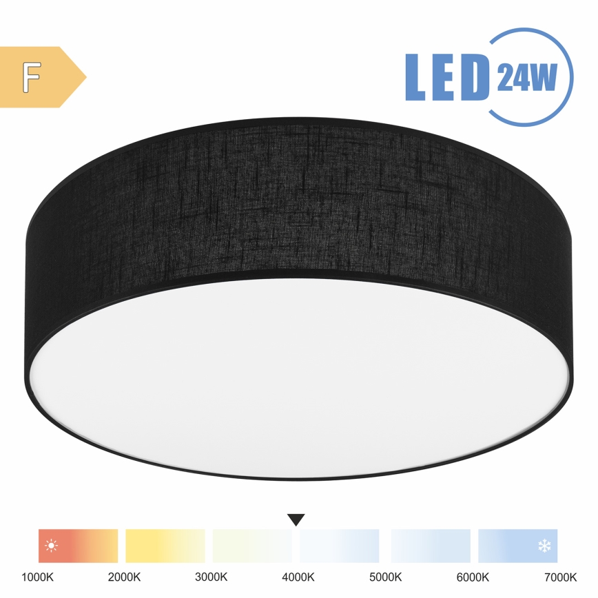 Brilagi - LED Stropna svetilka SIRIJA LED/24W/230V pr. 45 cm črna