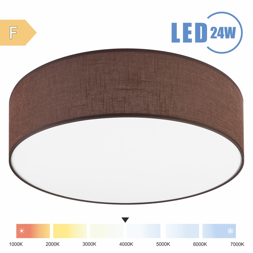 Brilagi - LED Stropna svetilka SIRIJA LED/24W/230V pr. 45 cm rjava