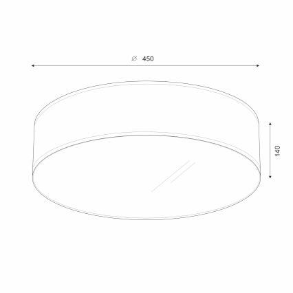 Brilagi - LED Stropna svetilka SIRIJA LED/24W/230V pr. 45 cm rjava