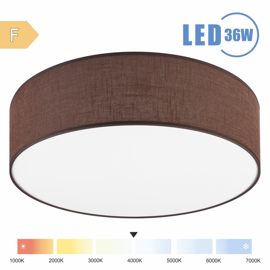 Brilagi - LED Stropna svetilka SIRIJA LED/36W/230V pr. 45 cm rjava