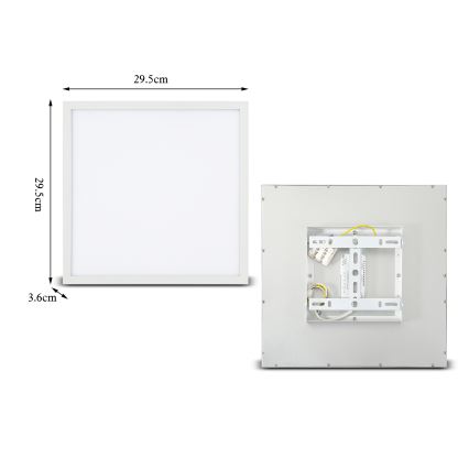 Brilagi - LED Stropna svetilka SLIMFRAME LED/25W/230V 30x30 cm bela