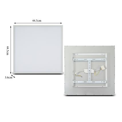 Brilagi - LED Stropna svetilka SLIMFRAME LED/36W/230V 45x45 cm bela