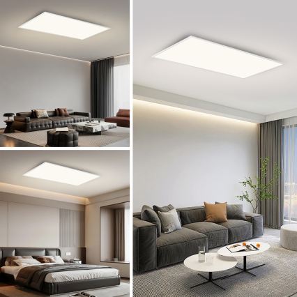 Brilagi - LED stropna svetilka SLIMFRAME LED/80W/230V 120x60 cm 3000/4000/6000K bela