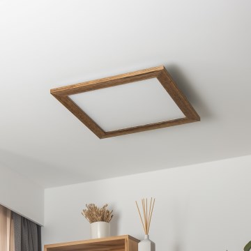 Brilagi - LED Stropna svetilka SLIMFRAME WOOD LED/36W/230V 49,5x49,5 cm rjava
