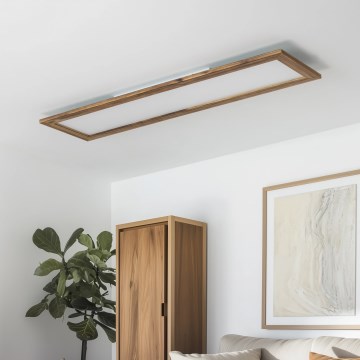 Brilagi - LED Stropna svetilka SLIMFRAME WOOD LED/58W/230V 124x34 cm rjava