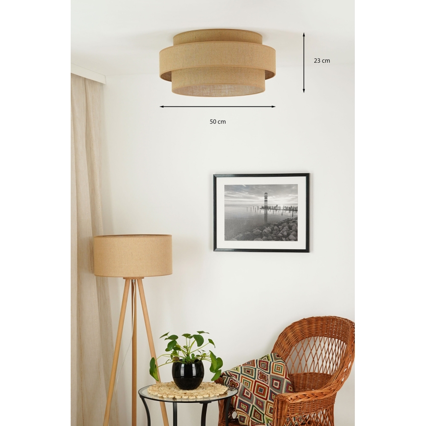Brilagi - LED Stropna svetilka SPACE YUTE LED/12W/230V pr. 50 cm 3000K/4000K/6400K bež