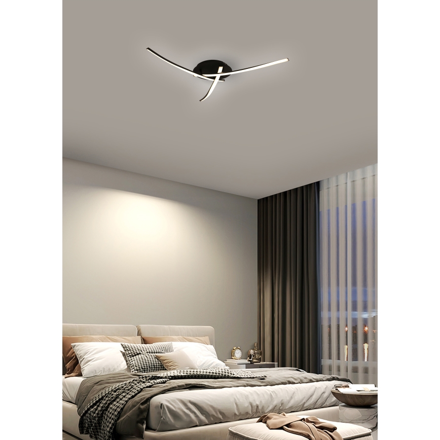 Brilagi - LED Stropna svetilka STRIPES LED/24W/230V črna