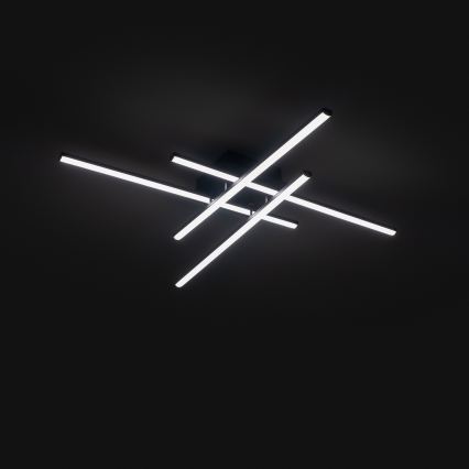 Brilagi - LED Stropna svetilka STRIPES LED/37W/230V 68x68 cm črna