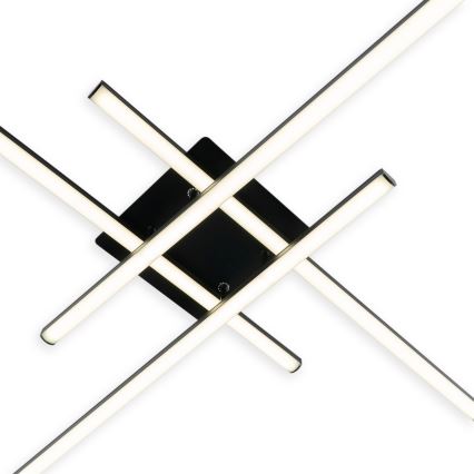 Brilagi - LED Stropna svetilka STRIPES LED/37W/230V 68x68 cm črna