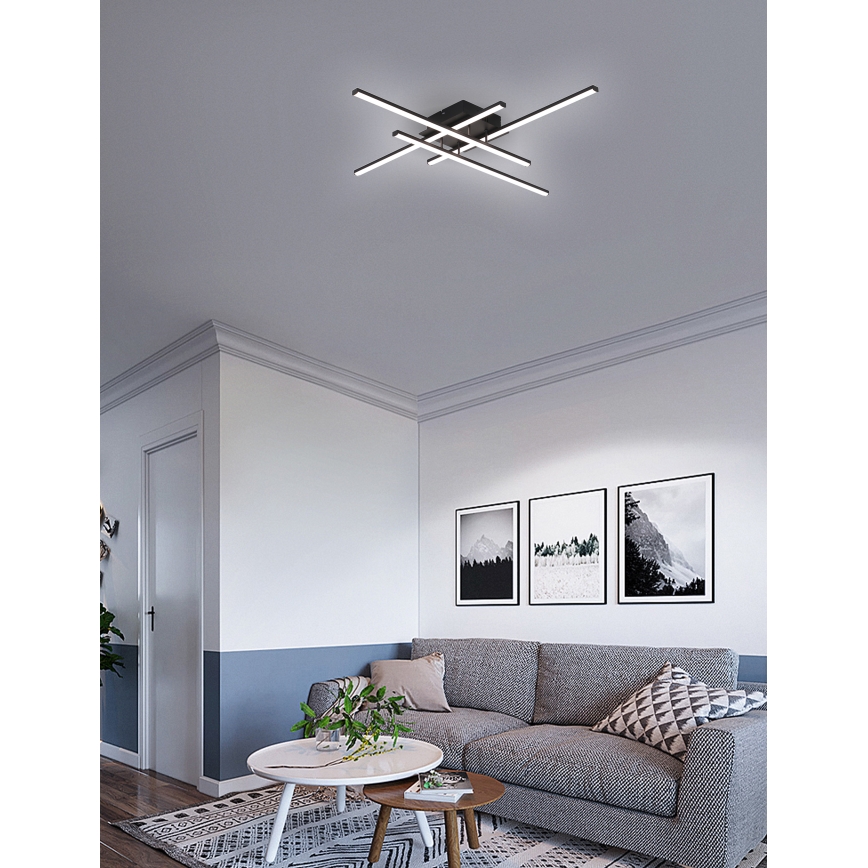 Brilagi - LED Stropna svetilka STRIPES LED/37W/230V črna